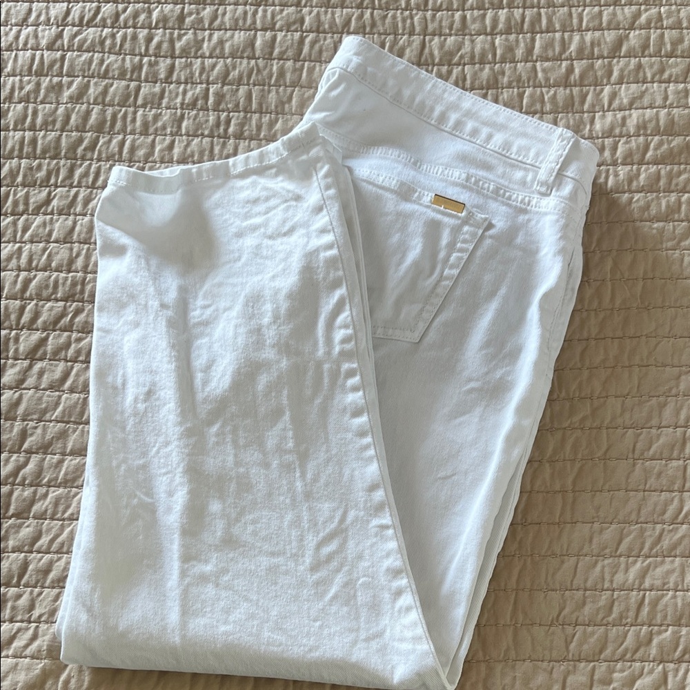 Jennifer Lopez White Denim Pants